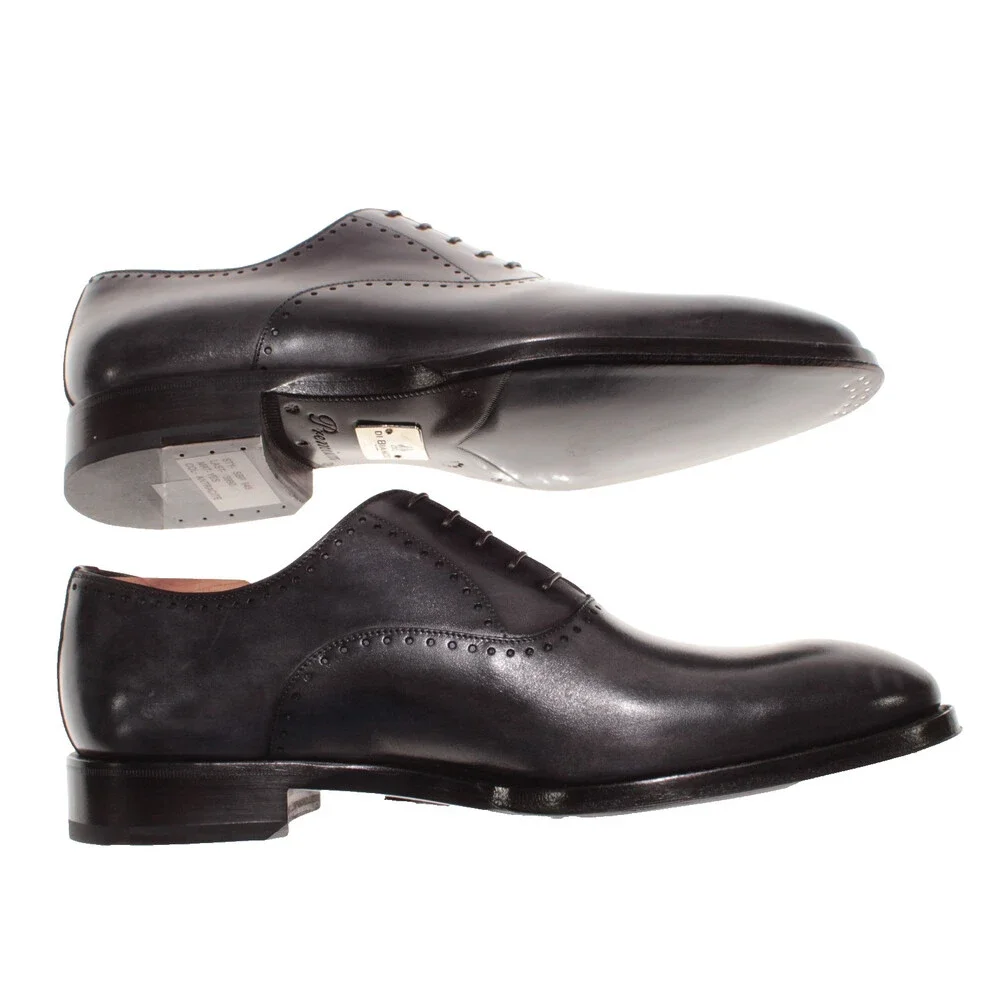 Di Bianco NWD Lace Up Oxford Dress Shoes Size 9 US in Black Leather
